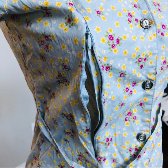 Vintage Nursing/Breastfeeding Floral Dress - Picture 2 of 9